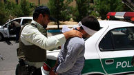 دستبند پلیس بر دستان شرور سابقه دار جوانرودی/ وی از زندان فرار کرده بود