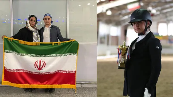سارا پورعظیما از مسابقات جهانی سوارکاری جاماند / پدرش او را ممنوع الخروج کرده بود + صوت
