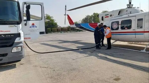عملیات موفق اورژانس هوایی لامرد برای نجات جان بیمار