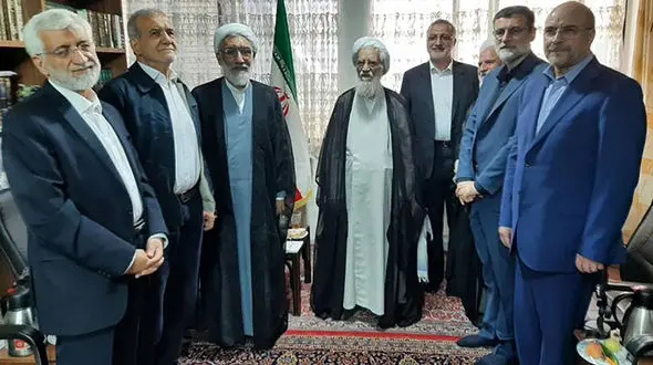نامزدهای ریاست جمهوری با رئیس مجلس خبرگان رهبری دیدار کردند