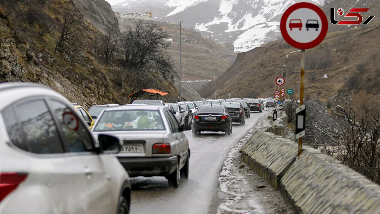 ترافیک سنگین در محورهای شمالی و آزادراه‌های منتهی به تهران / محدودیت تردد در چالوس و تهران–شمال