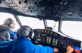 تصاویر لرزش کابین خلبان در مرکز طوفان ملیسا + فیلم