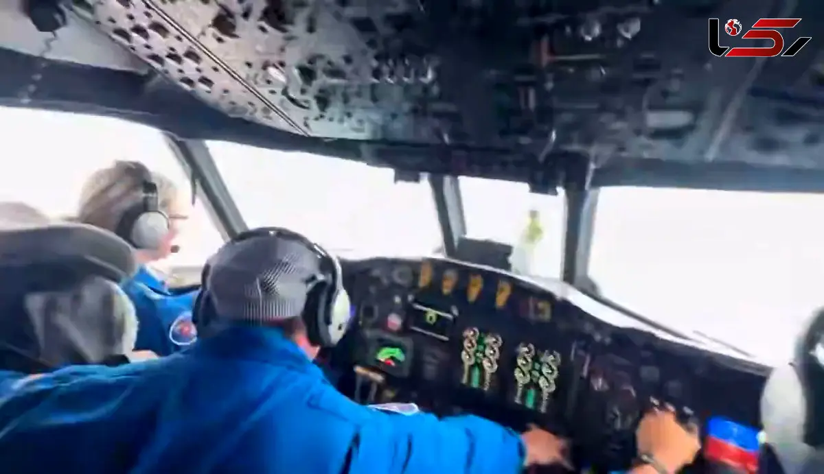 تصاویر لرزش کابین خلبان در مرکز طوفان ملیسا + فیلم