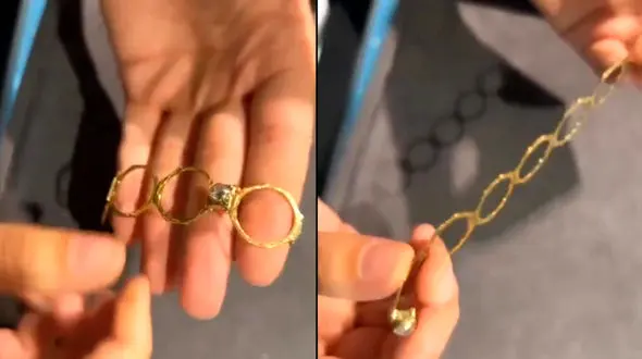 انگشتری به شکل دستبند از قرن نوزدهم + فیلم