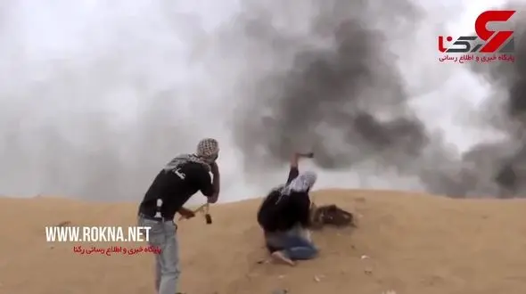 ساقط شدن پهباد رژیم صهیونیستی با تیر و کمان فلسطینی‌ها+ فیلم