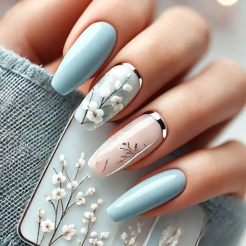 رنگ لاک ژل تابستانی آبی