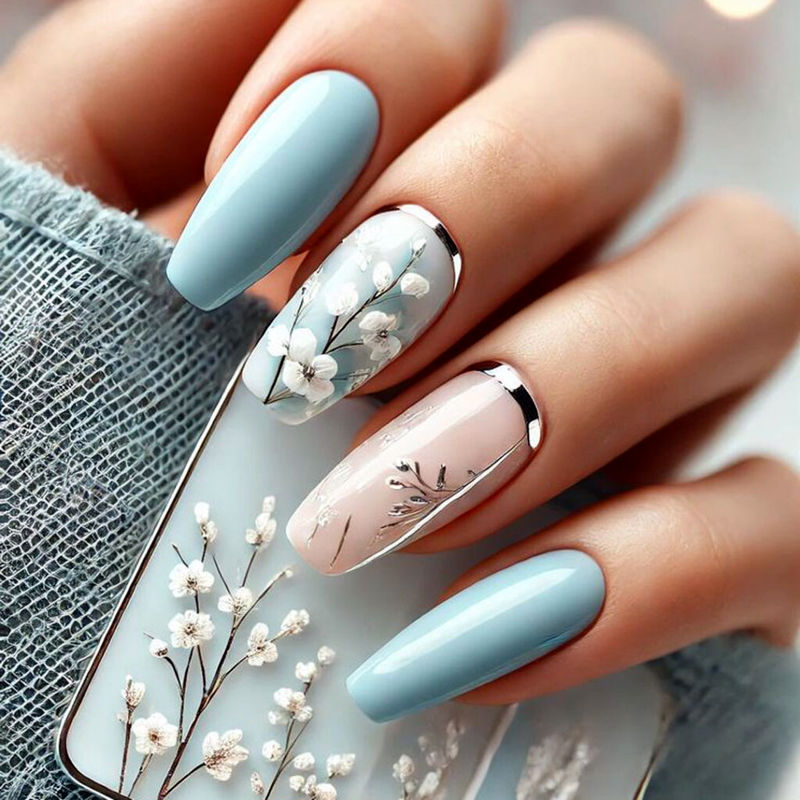 رنگ لاک ژل تابستانی آبی
