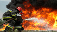 آتش سوزی در کارگاه صنعتی در مهاباد