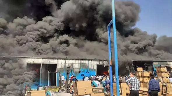 آتش سوزی بزرگ در اصفهان + فیلم و عکس