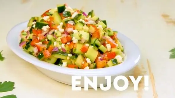 سالاد شیرازی متفاوت + فیلم