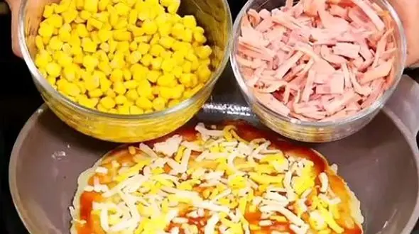 تو 3 دقیقه پیتزا درست کن + فیلم