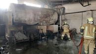 جزئیات آتش سوزی در یک کارگاه تولیدی در تهران + عکس