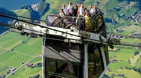اولین تله کابین دوطبقه جهان در سوئیس! + تصاویر