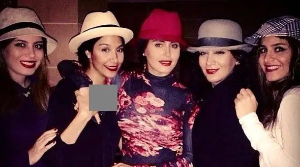 عکس بدون روسری الناز شاکردوست در یک میهمانی+ عکس