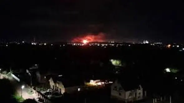 ببینید / حمله پهپادی به فرودگاهی در روسیه + فیلم