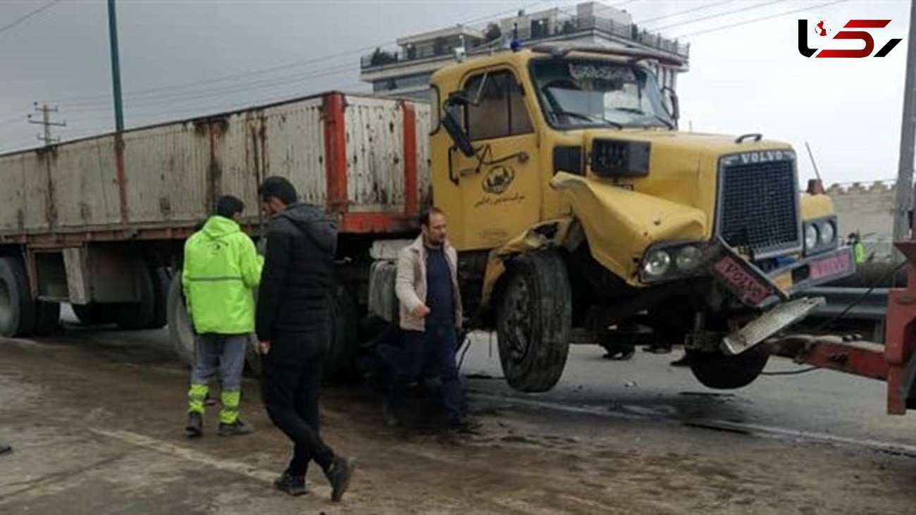 3 کشته در تصادف کامیون و پژو در گیلان + عکس