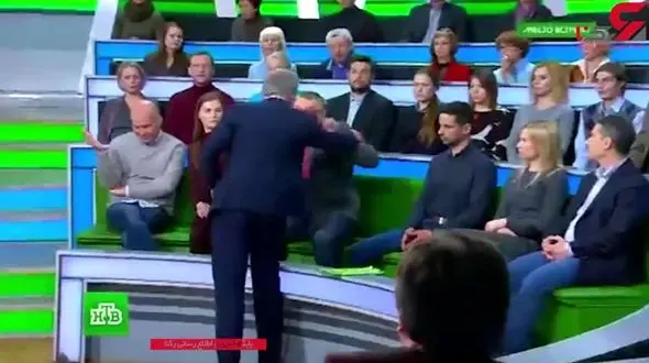 کتک کاری شدید در برنامه زنده تلویزیونی  + فیلم دیدنی