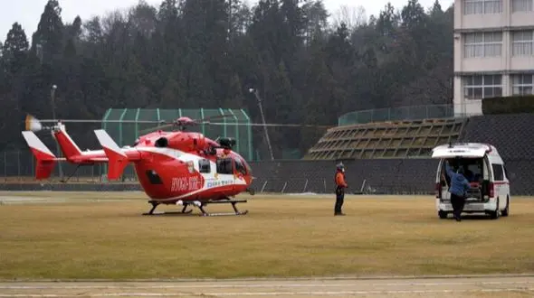 سقوط هولناک بالگرد امدادی در ژاپن