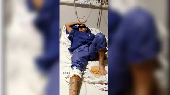 شلیک دقیق پلیس به شرور خطرناک در مشهد / زورگیر قداره کش برای پلیس قمه کشید + عکس