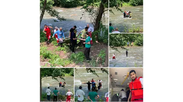 پیدا شدن جسد پسر 12 ساله در رودخانه سوادکوه  عکس