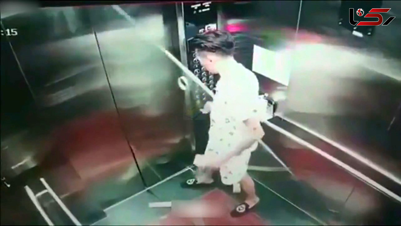 حادثه وحشتناک برای دو مرد در آسانسور + فیلم