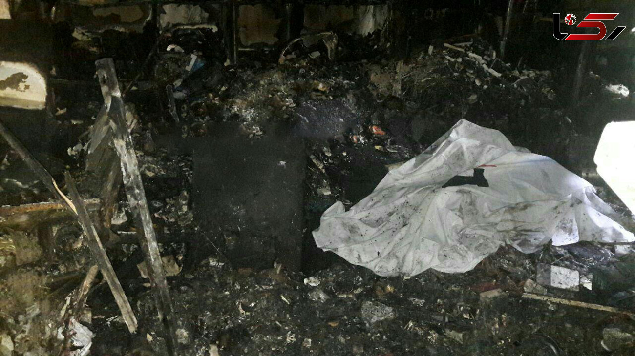 مرگ وحشتناک جوان 30 ساله در خیابان قزوین / او زنده در آتش سوخت + عکس 