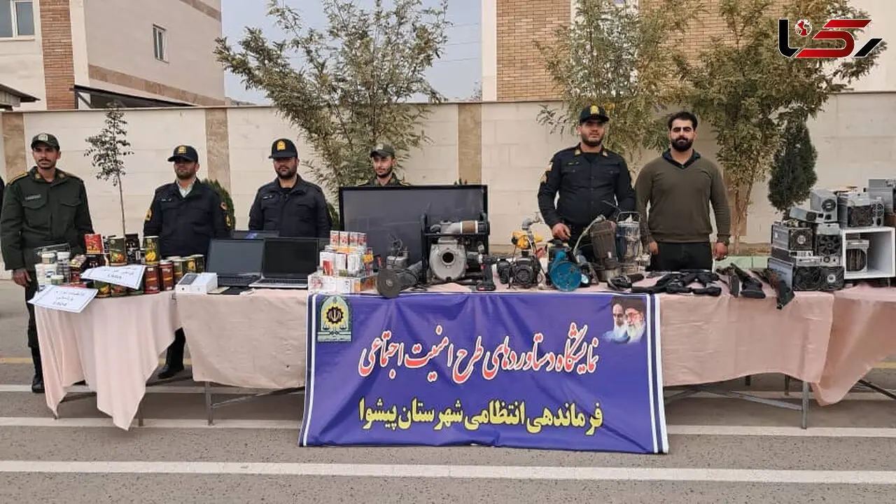 فیلم کشف سلاح، مواد مخدر و دستگیری اراذل و اوباش در پیشوا