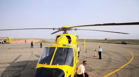 پرواز دو بالگرد اورژانس برای نجات جان کشاورز ماهنشانی در زنجان