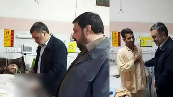 بازدید سرزده فرمانده ناجا از مجروحان درگیری شب گذشته پلیس مشهد+عکس