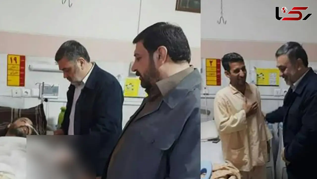 بازدید سرزده فرمانده ناجا از مجروحان درگیری شب گذشته پلیس مشهد+عکس