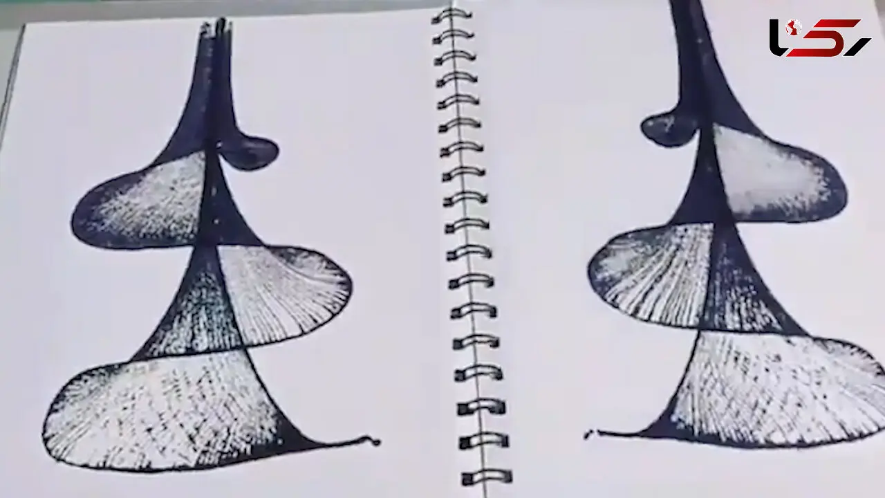 نقاشی با استفاده از نخ + فیلم