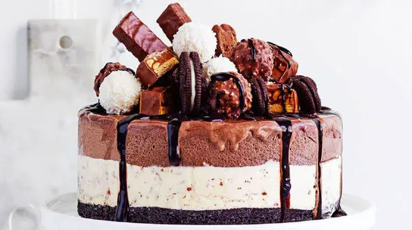 طرز تهیه کیک بستنی + فیلم