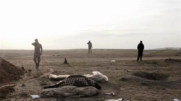 کشف گور دسته جمعی 500 نفراز شیعیان قربانی داعش در موصل عراق