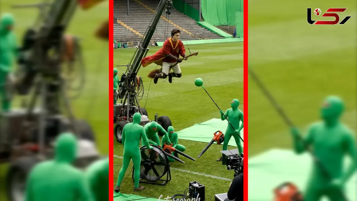 فیلم پشت صحنه فیلمبرداری صحنه‌های تخیلی هری پاتر