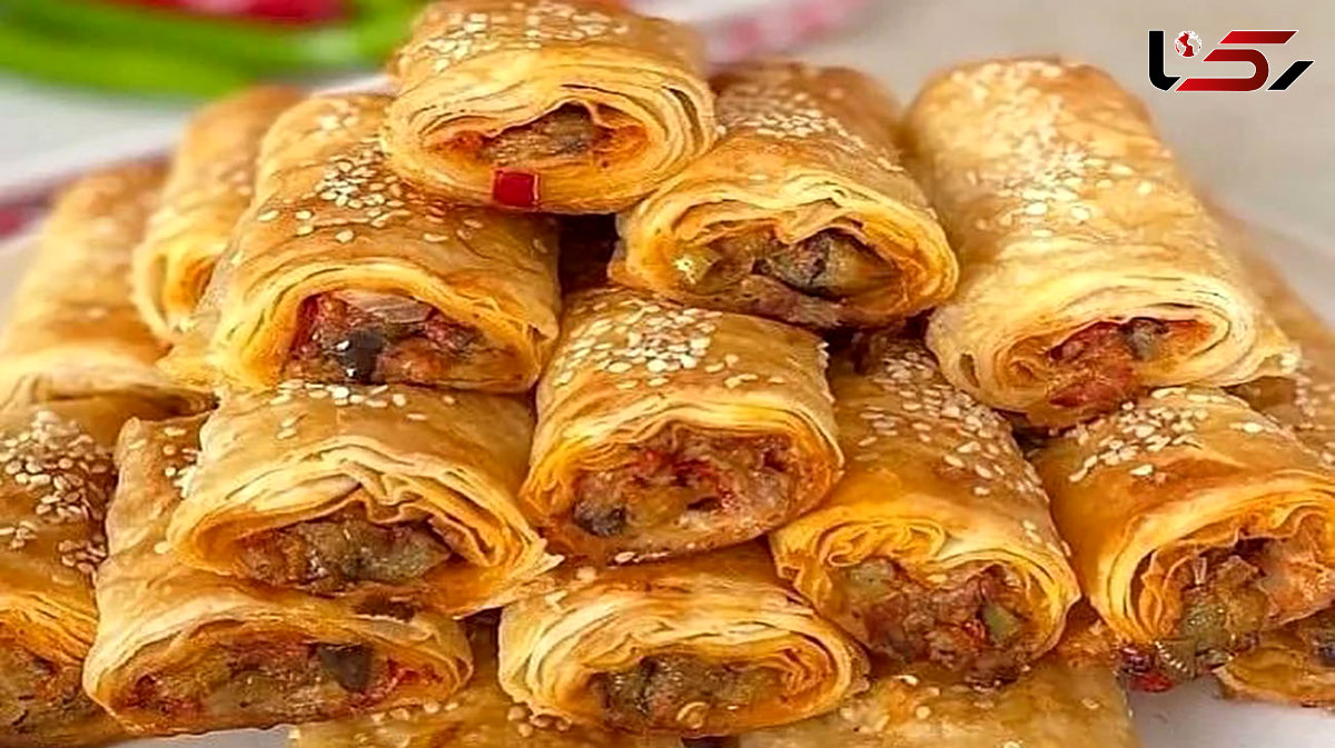 طرز تهیه بورک بادمجان + عکس