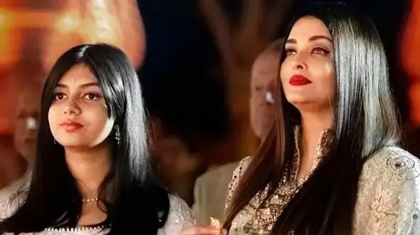 دختر زیبای آیشواریا رای در دام منحرف های اخلاقی ... / نوه آمیتا باچان هدف هرزگی های مردان پدوفیل ..+ عکس ها