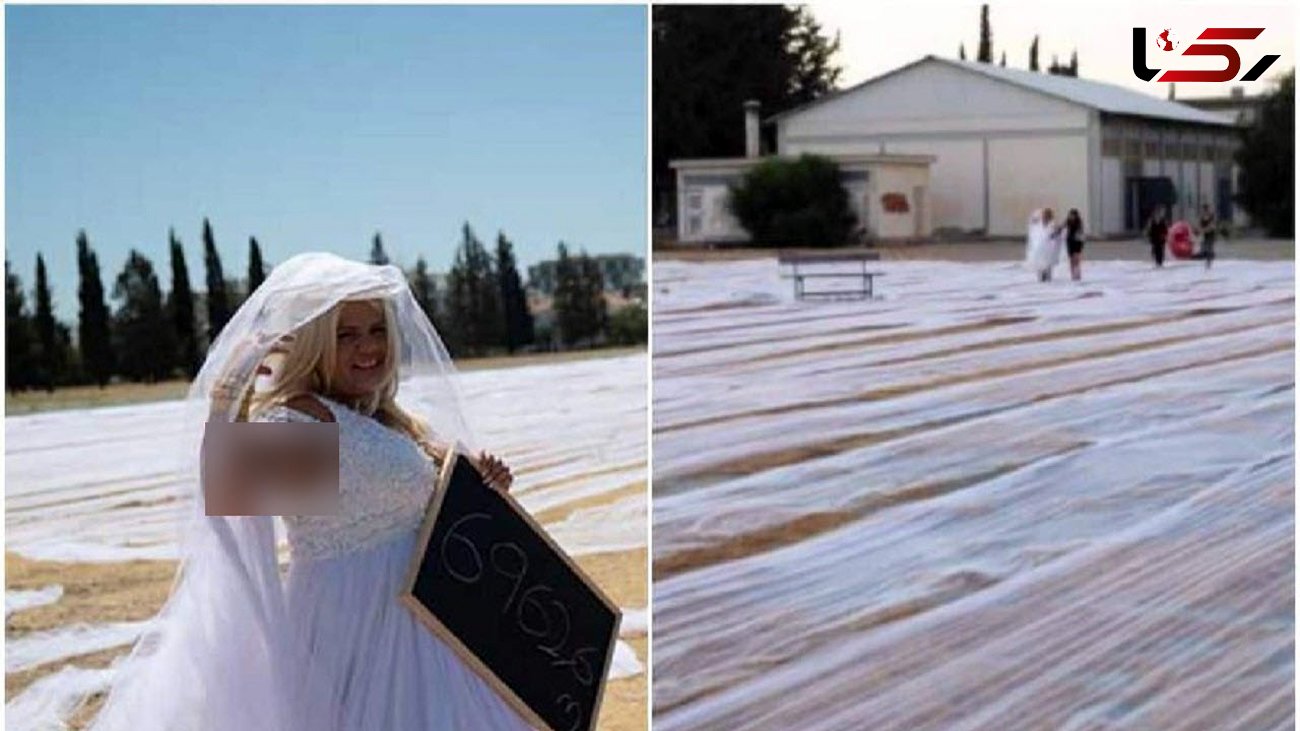 بلندترین لباس عروس جهان + فیلم
