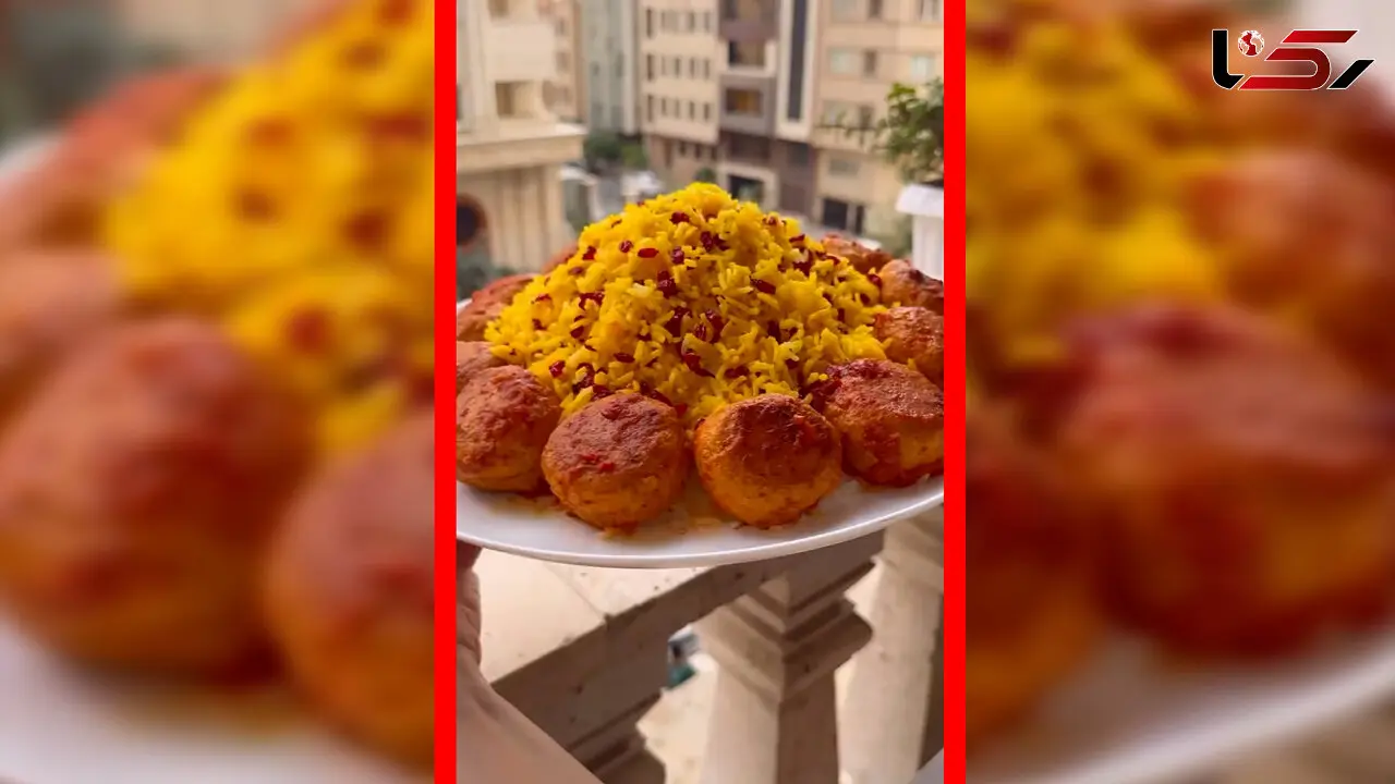 فیلم طرز تهیه زرشک پلو با کوفته مرغ آبدار
