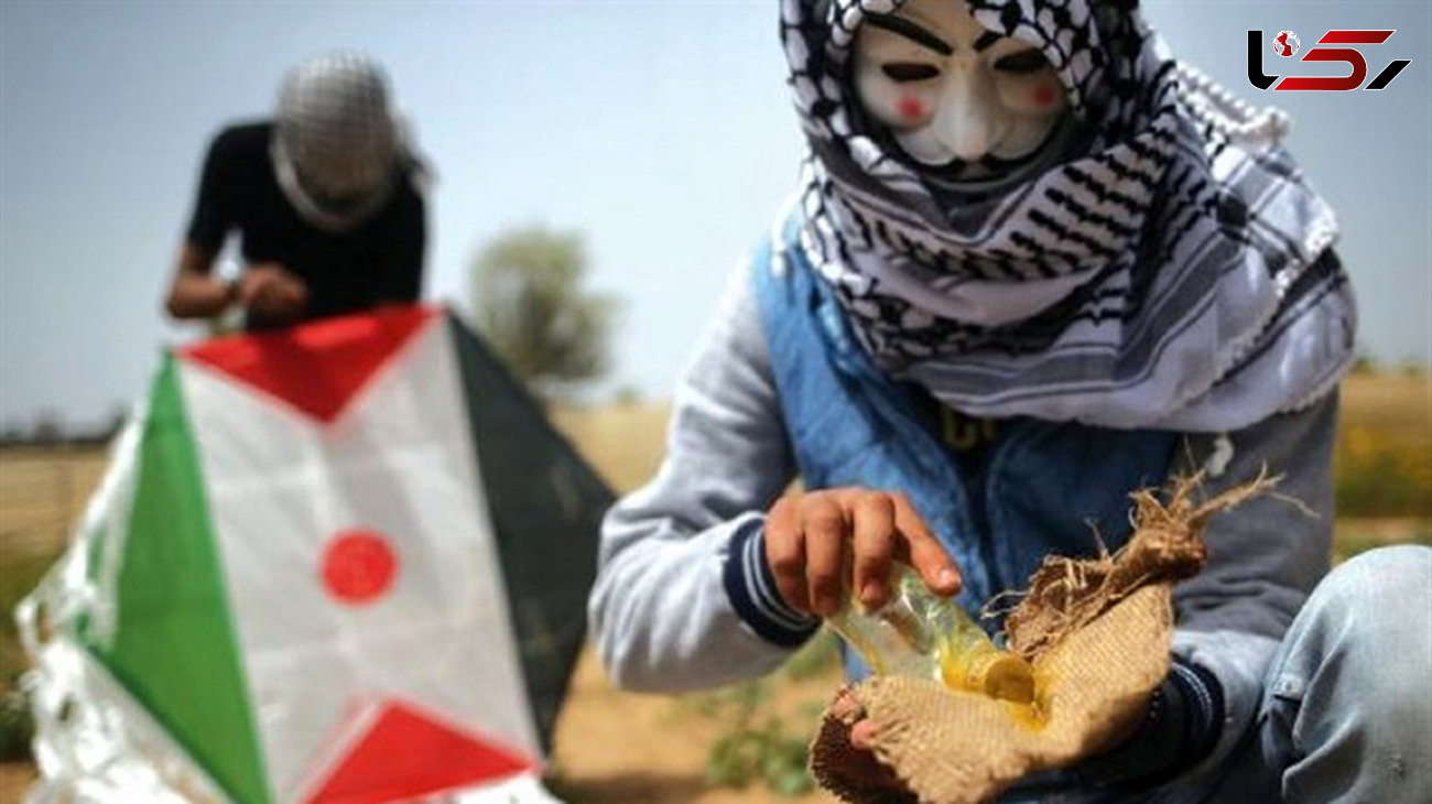 بادبادک‌های آتشین؛ جدیدترین سلاح جوانان فلسطینی+ عکس 