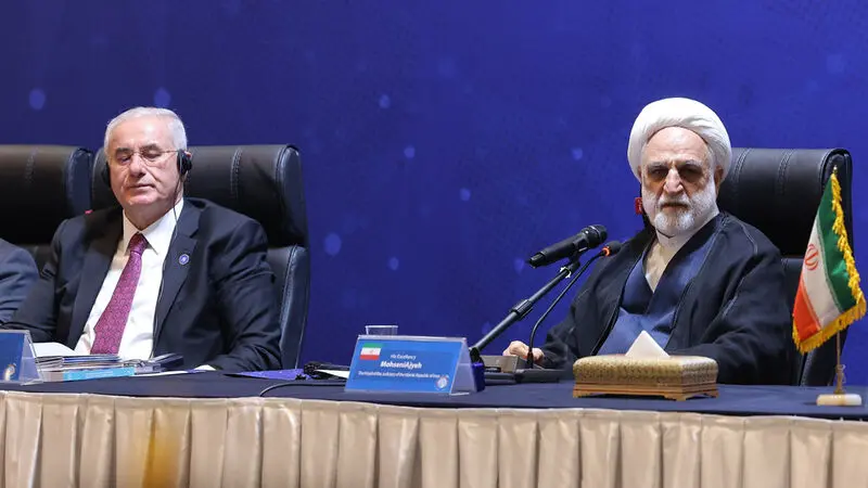 حجت‌الاسلام والمسلمین محسنی اژه‌ای ، امروز (سه‌شنبه 23 اردیبهشت) طی سخنانی در چهارمین مجمع آمبودزمان‌های کشورهای عضو سازمان همکاری اسلامی