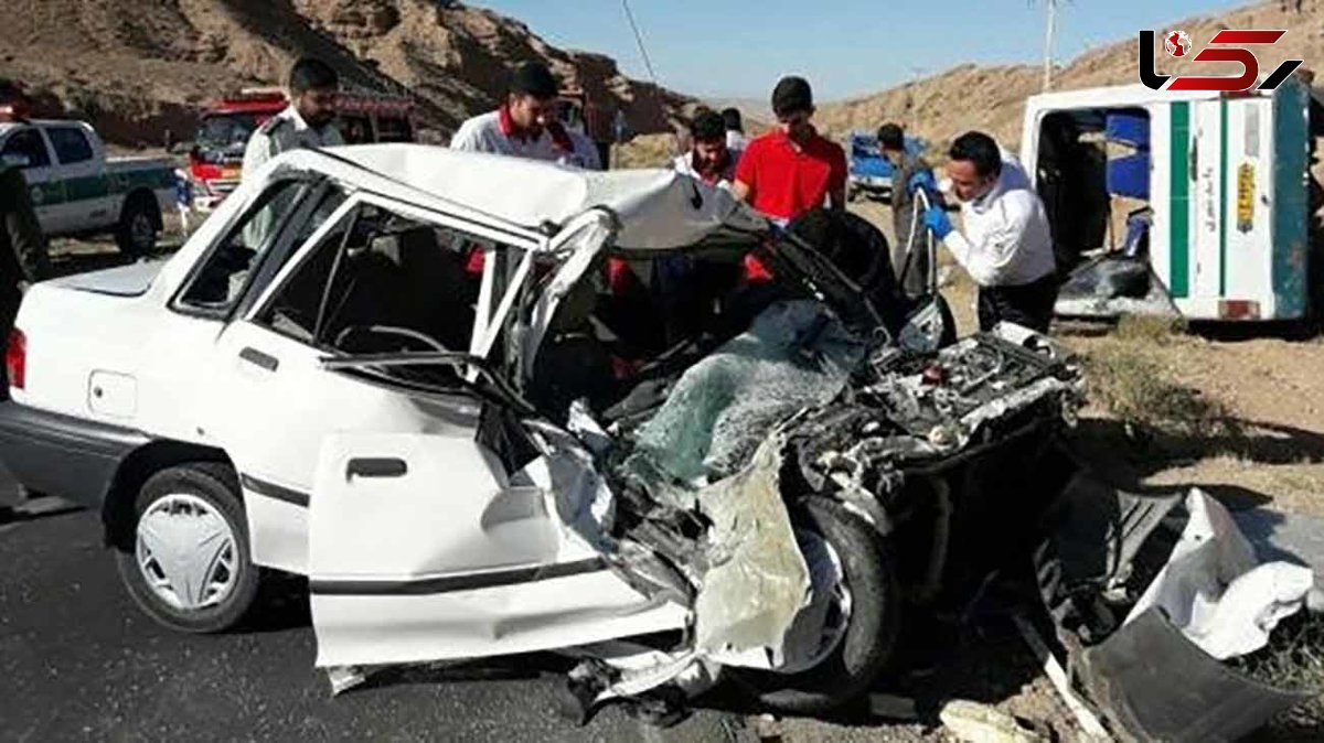 مرگ دردناک یک کودک در تصادف تریلی جاده کرمان