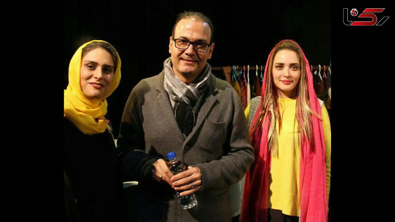 عکس های متفاوت از بهنوش طباطبایی در کنار ستاره ها در پشت صحنه تئاتر