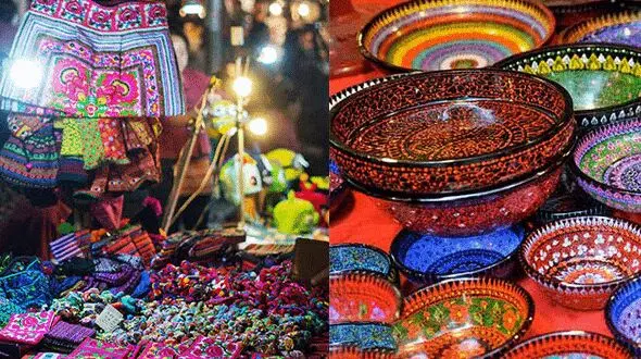 یکشنبه بازار تایلند با سوغاتی های رنگارنگ +عکس های دیدنی
