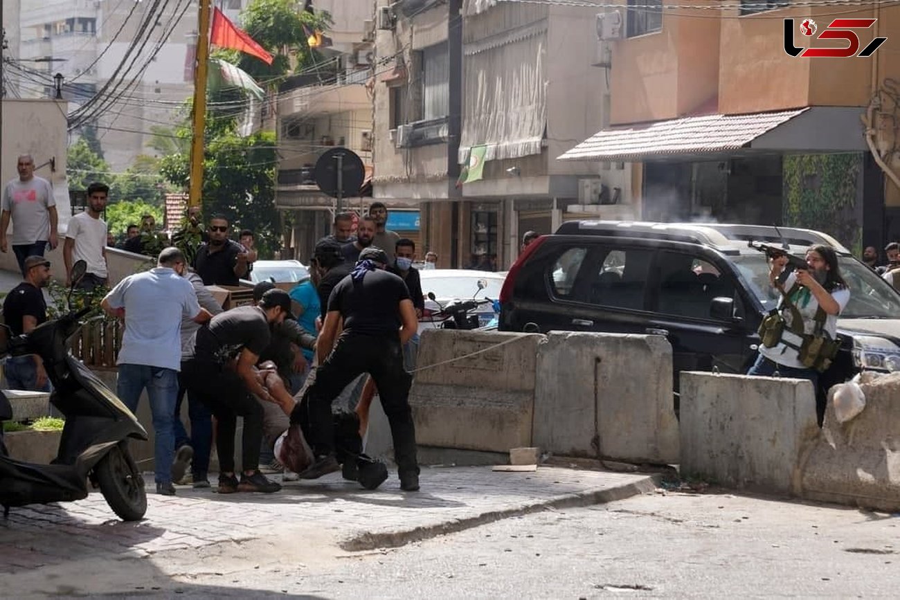 تیراندازی های مرگبار در بیروت + فیلم و عکس