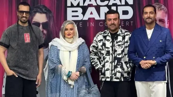 فیلم / انفجار در سالن کنسرت ماکان‌بند در لحظه معرفی نعیمه نظام‌دوست  / احسان علیخانی اوکی شد ؟!