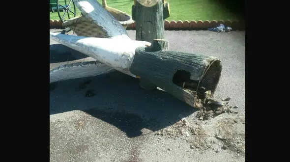 سقوط مرگبار مجسمه یک پارک روی پسر 13 ساله +عکس