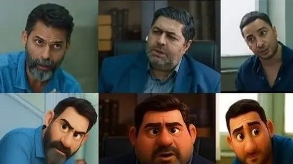 انیمیشن سکانس طلایی نوید محمدزاده و پیمان معادی در فیلم متری شیش و نیم / 2 کیلو مواد کو؟ + ویدئو