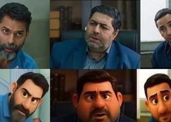 انیمیشن سکانس طلایی نوید محمدزاده و پیمان معادی در فیلم متری شیش و نیم / 2 کیلو مواد کو؟ + ویدئو