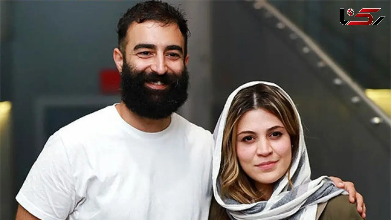 عکس عاشقانه شیدا خلیق و همسرش لب دریا