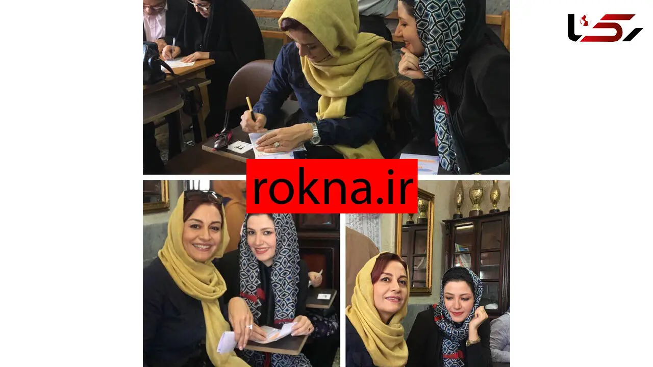 مریلا و ملیکا زارعى مشغول راى دادن+ عکس